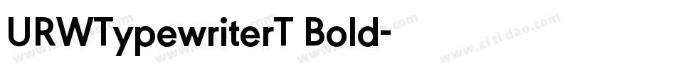 URWTypewriterT Bold字体转换